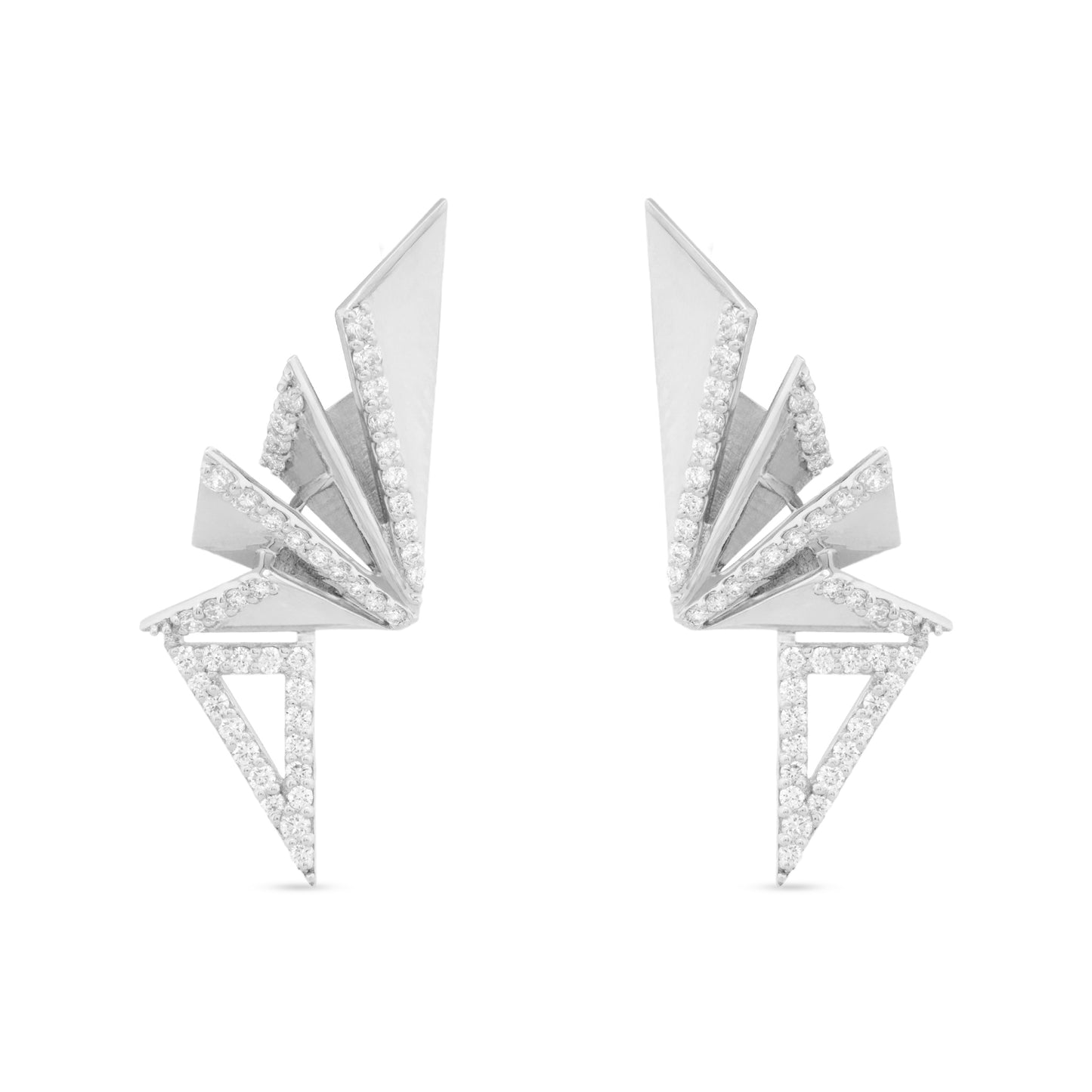 Signature Triangle Diamond Earrings