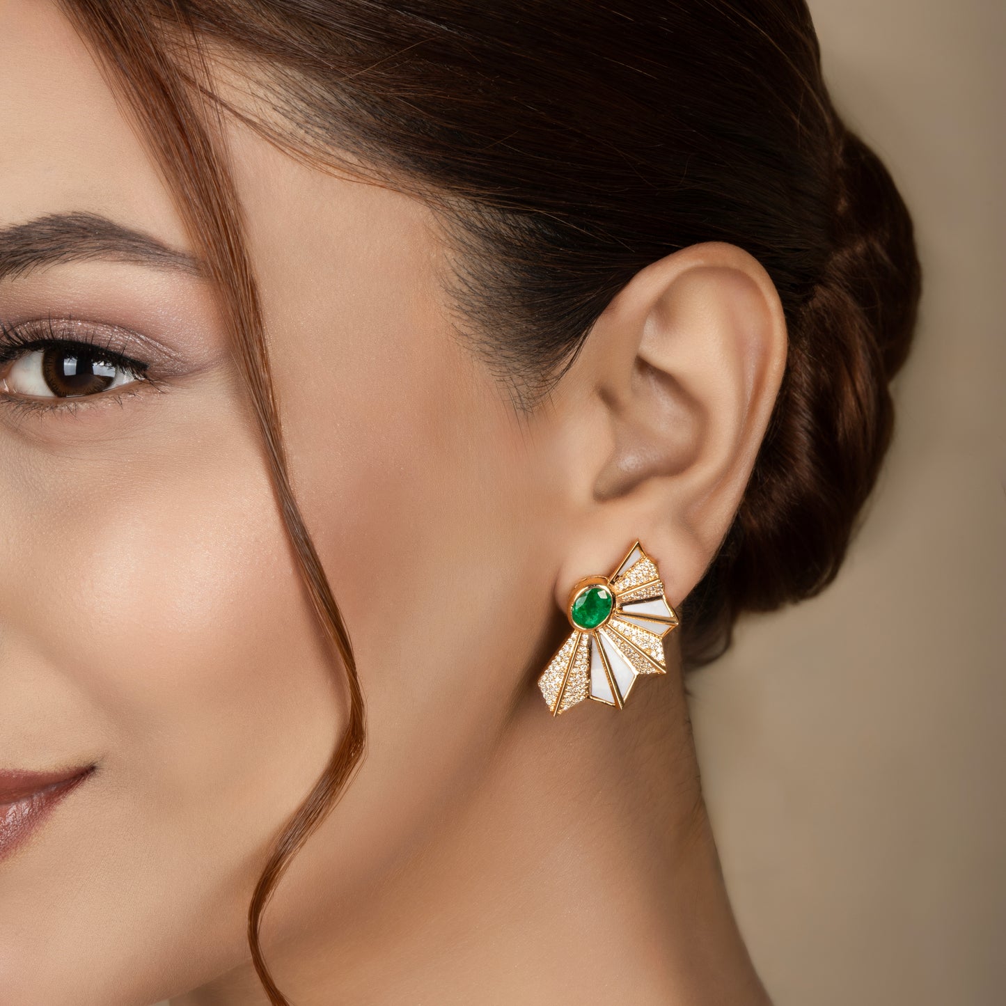 Emerald Radiance Studs