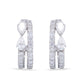 Duo Line Diamond snug hoops