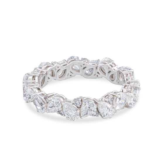 ZigZag Pear Diamond Eternity Band