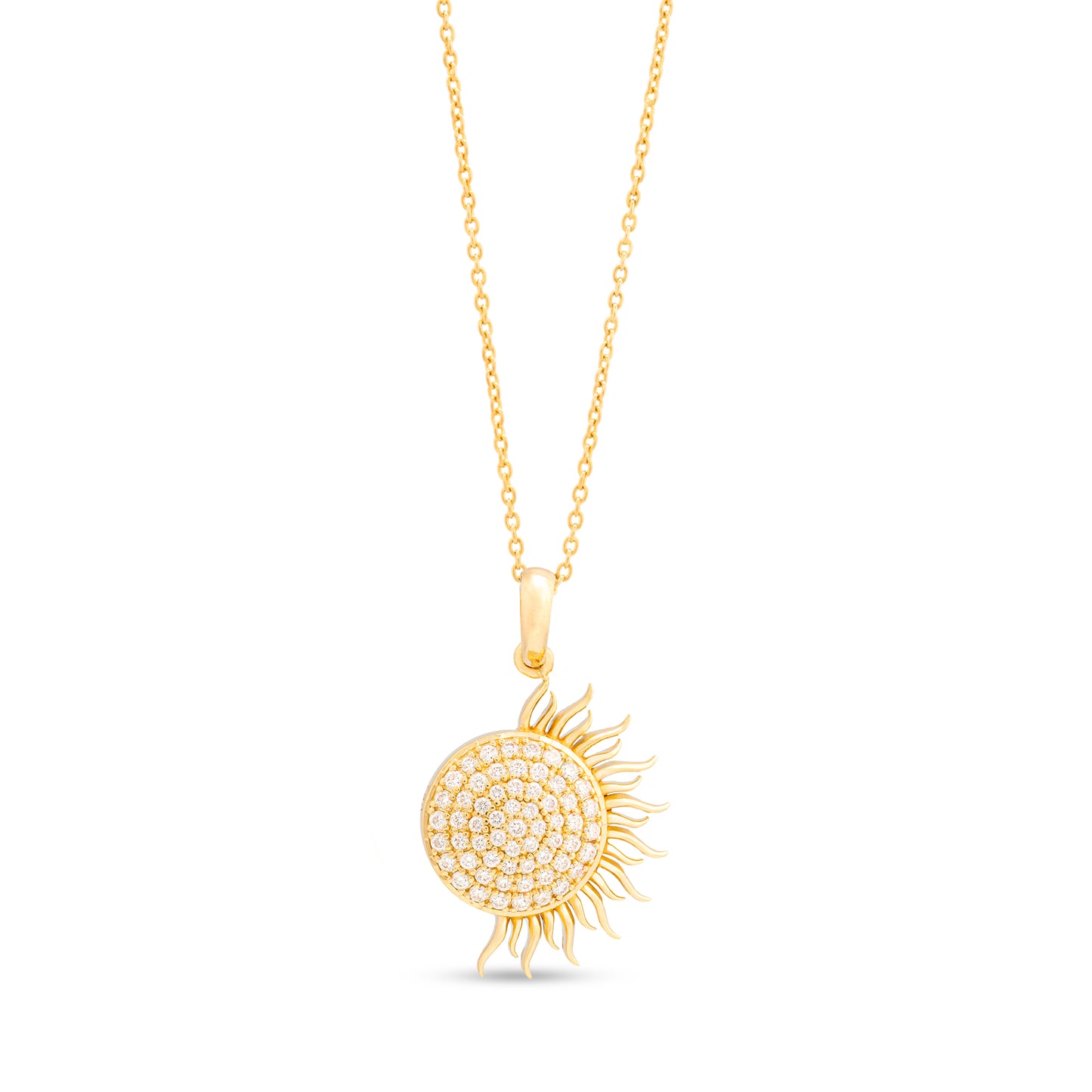 Radiant Sun Diamond Pendant