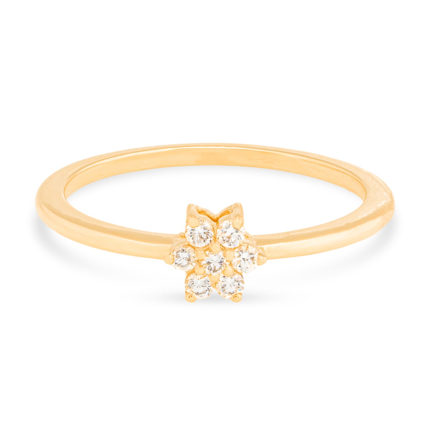 Mini Cluster Stackable Diamond Ring