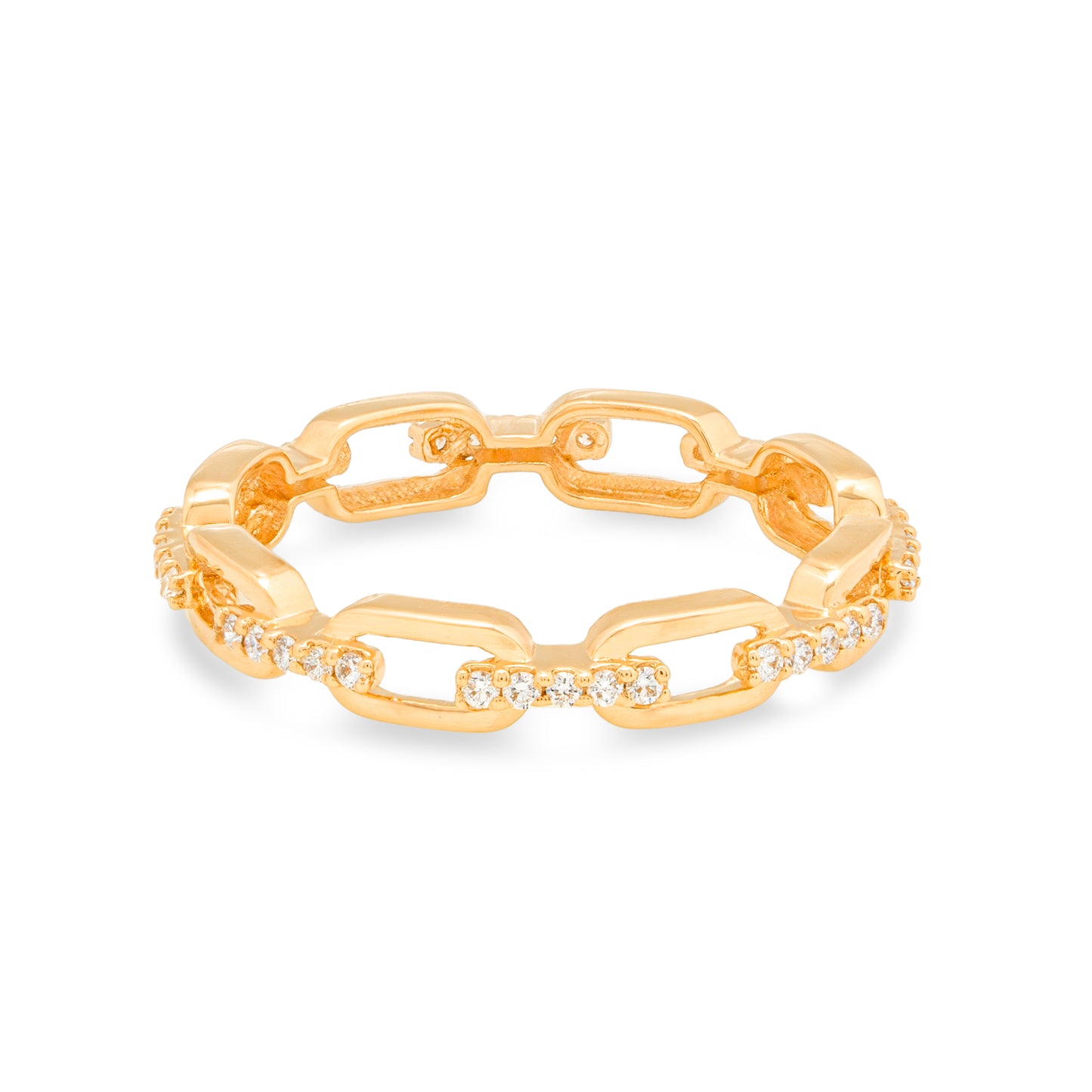 Interlinked Stackable Diamond Ring