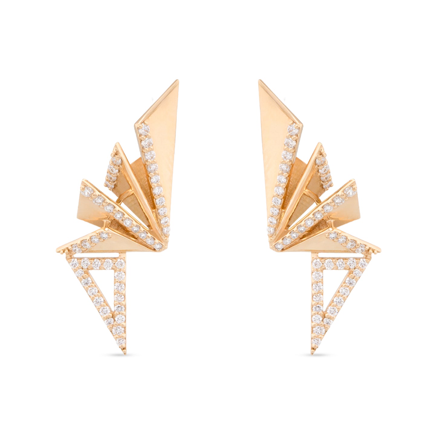 Signature Triangle Diamond Earrings