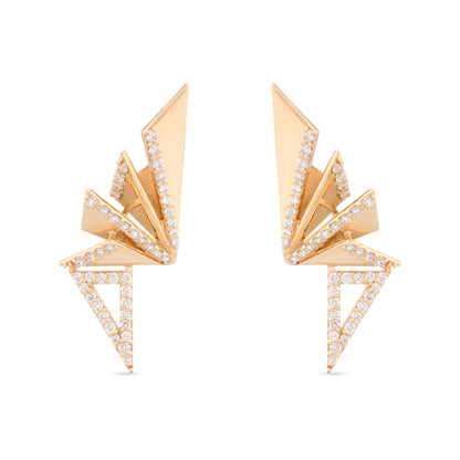 Signature Triangle Diamond Earrings