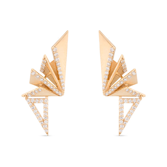 Signature Triangle Diamond Earrings