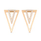 Dual Triangle Diamond Earring