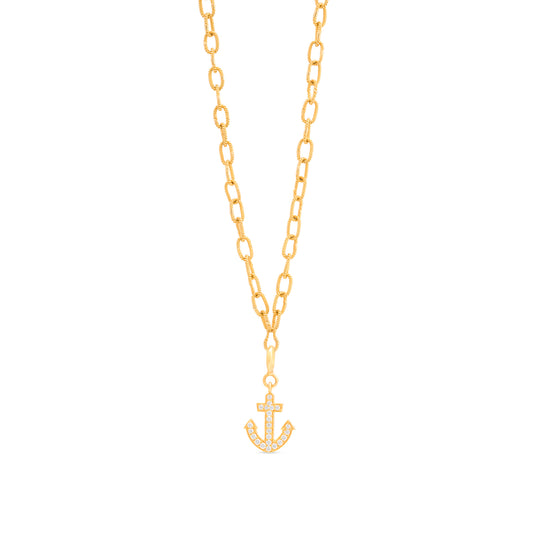 Anchor of Safety Diamond Charm