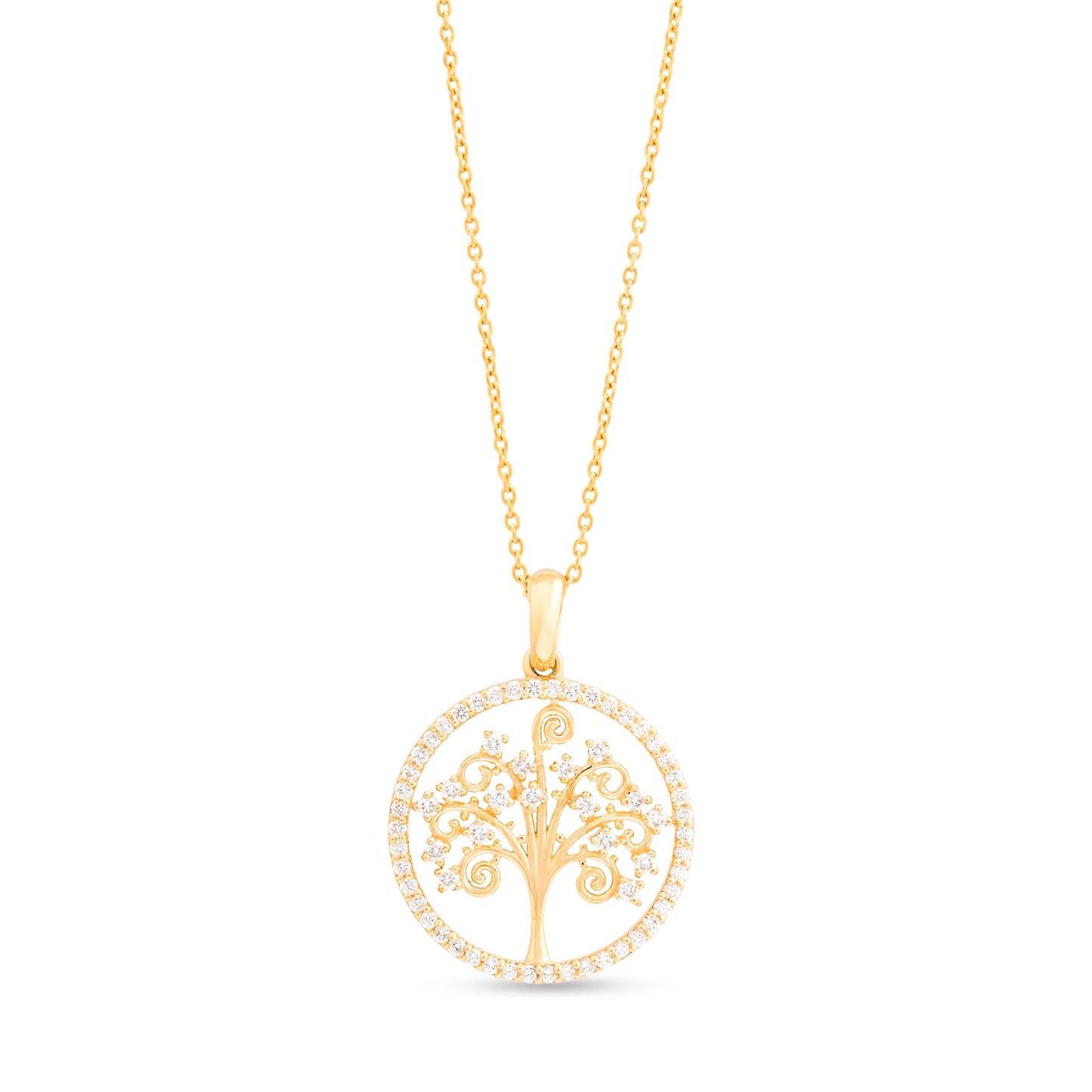 Tree of Life Diamond Growth Pendant