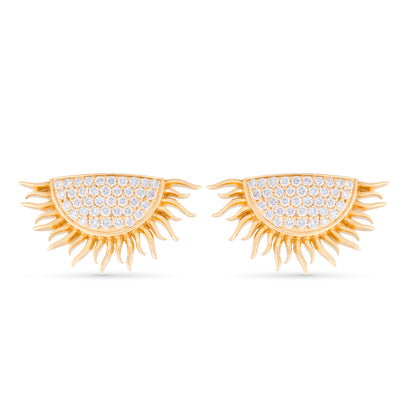 Radiant Sun Diamond Earrings