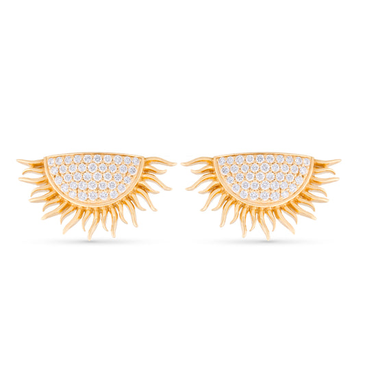 Radiant Sun Diamond Earrings