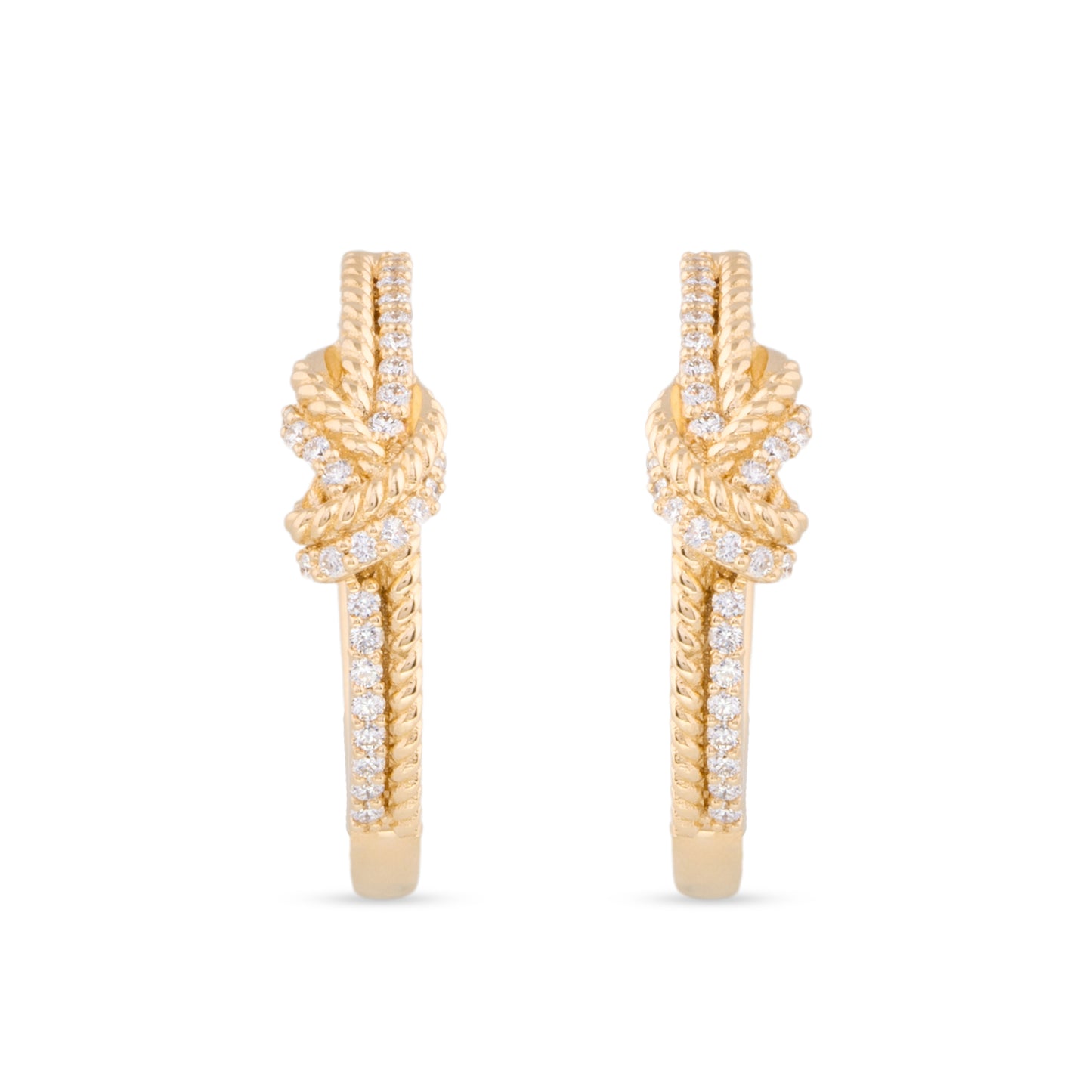 Signature Knot Diamond Earrings