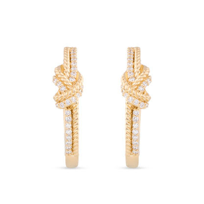 Signature Knot Diamond Earrings