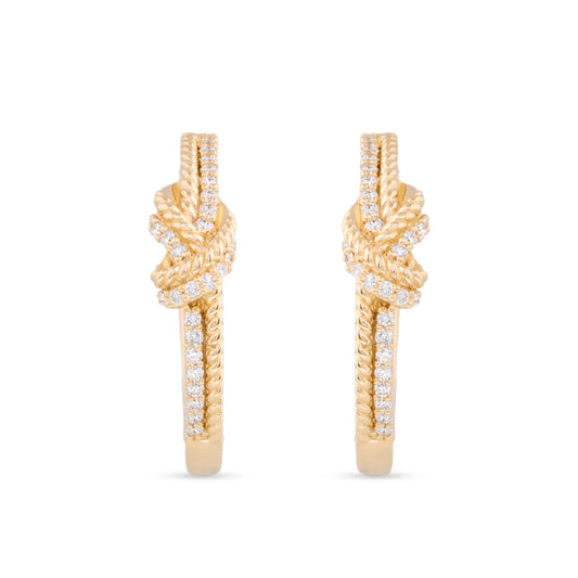 Signature Knot Diamond Earrings