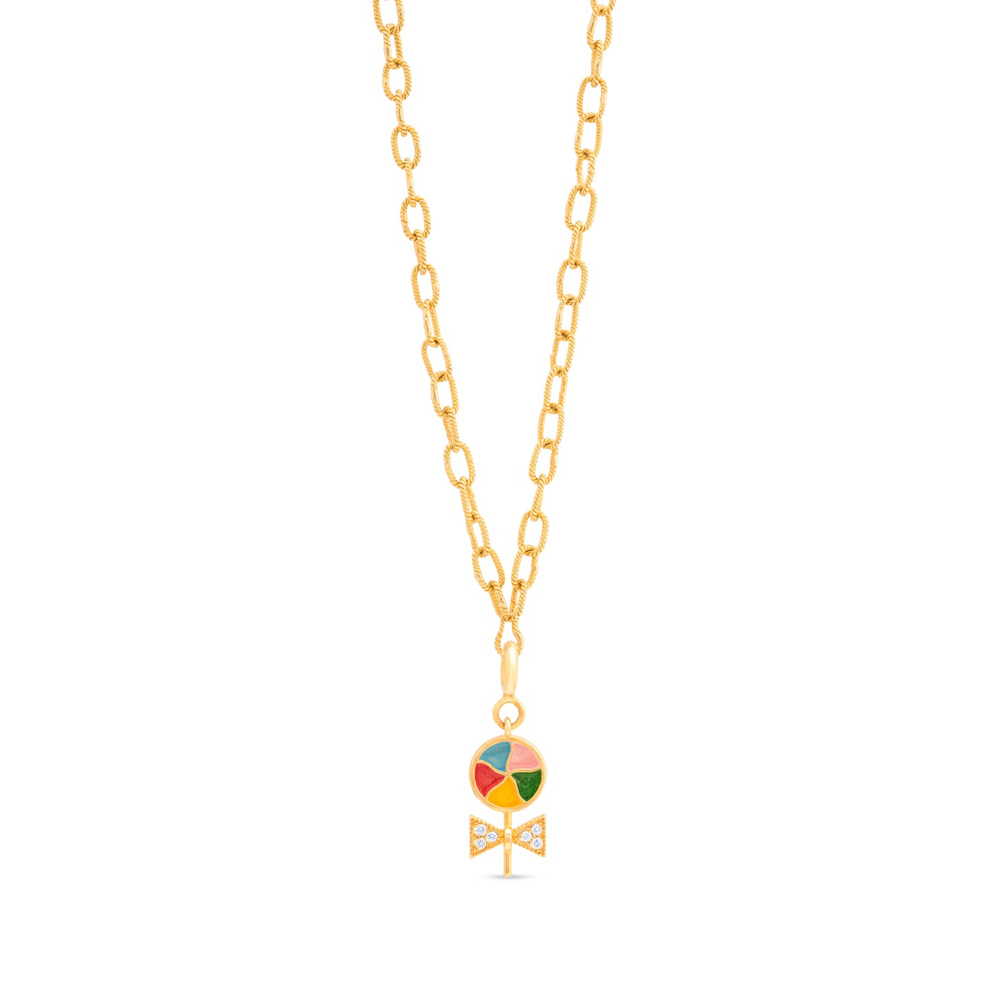 Enamalled Sweet Lollipop Charm