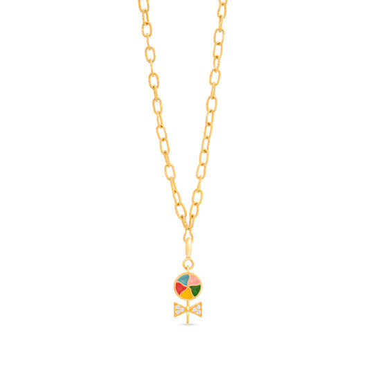 Enamalled Sweet Lollipop Charm