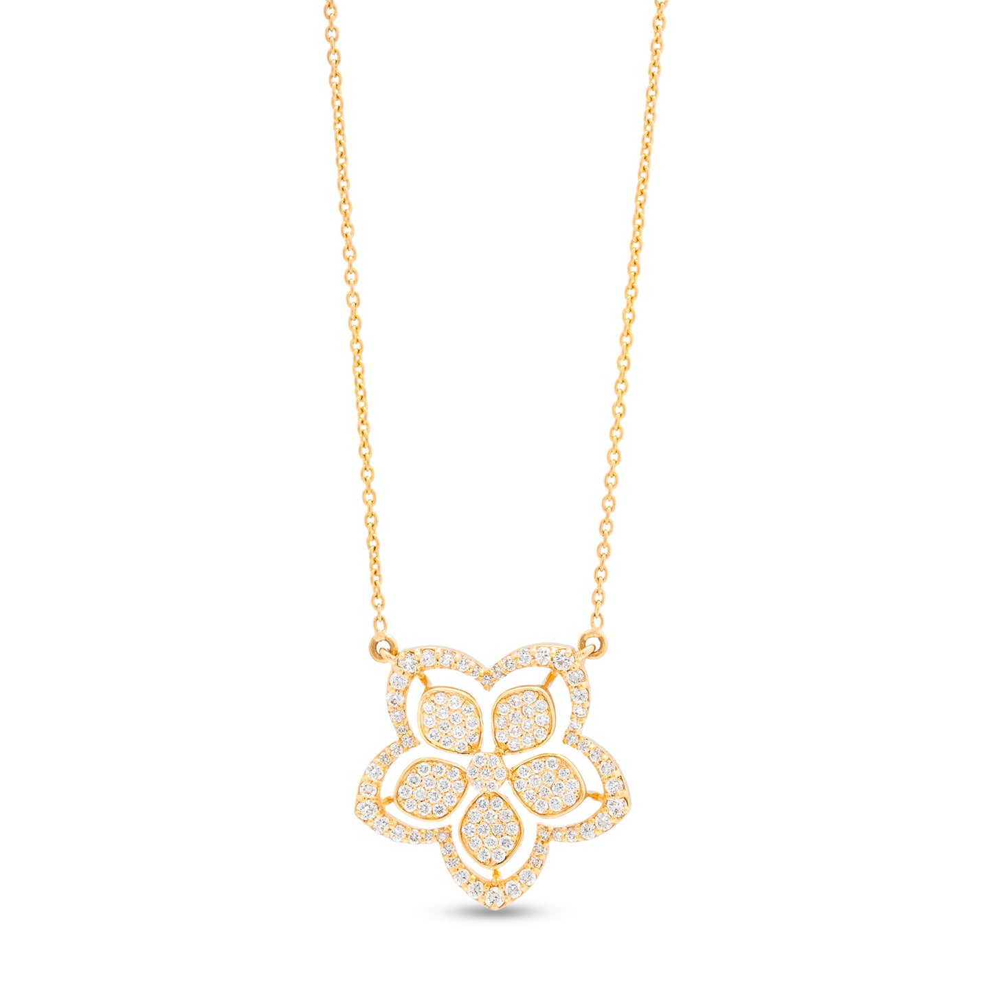 Ethereal flower Diamond Necklace