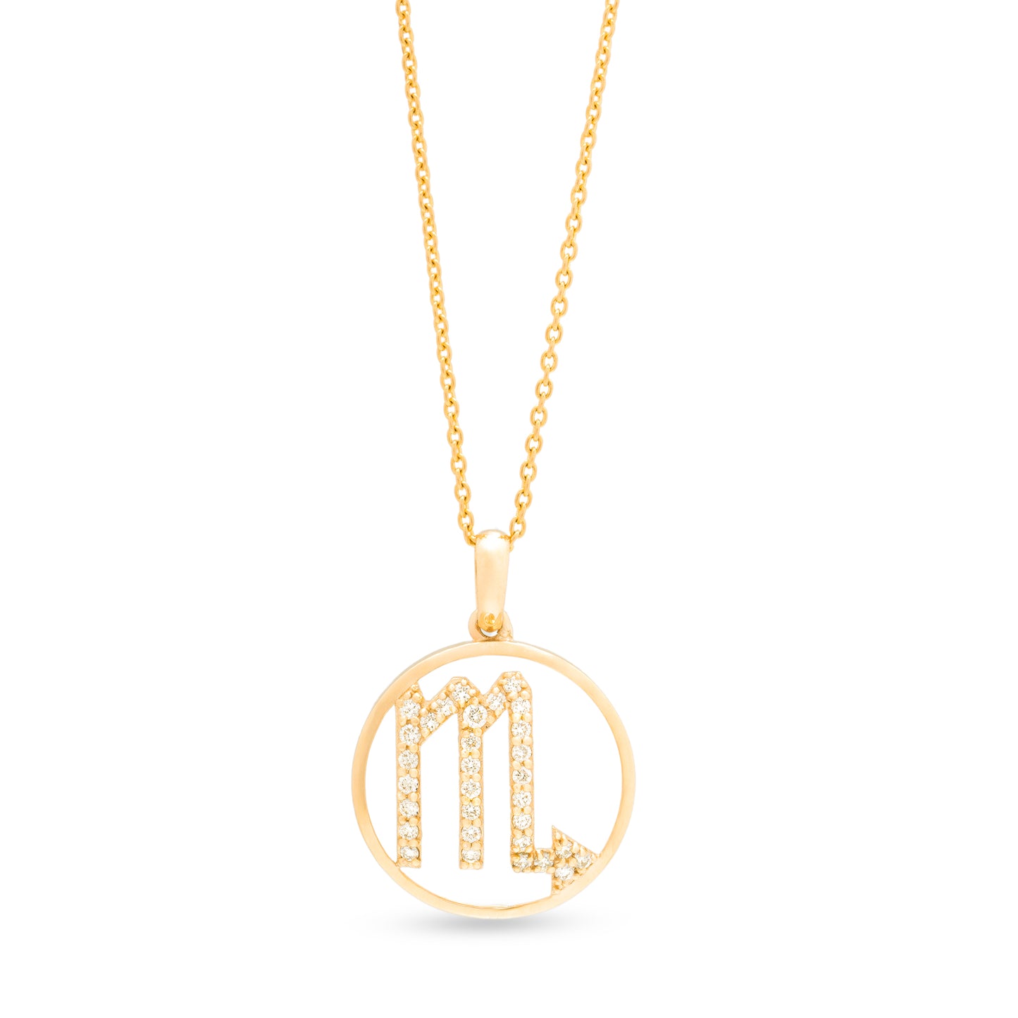 Scorpio Zodiac Diamond Pendant