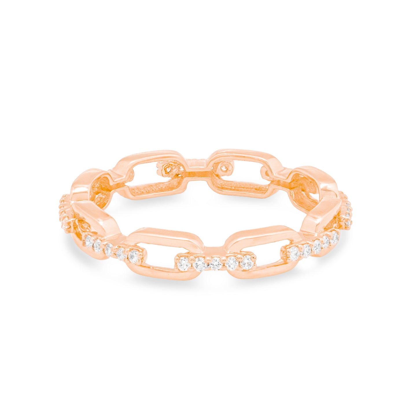 Interlinked Stackable Diamond Ring