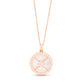 Mother of Pearl and Diamond Circle Pendant