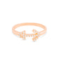 Anchor Diamond Stackable Ring