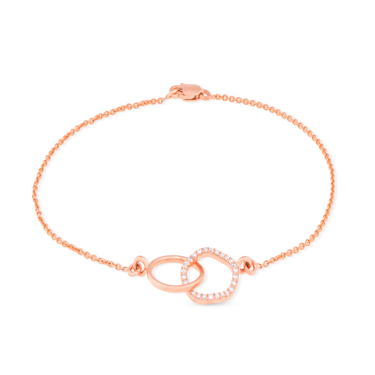 Interlocking Circles Diamond Bracelet