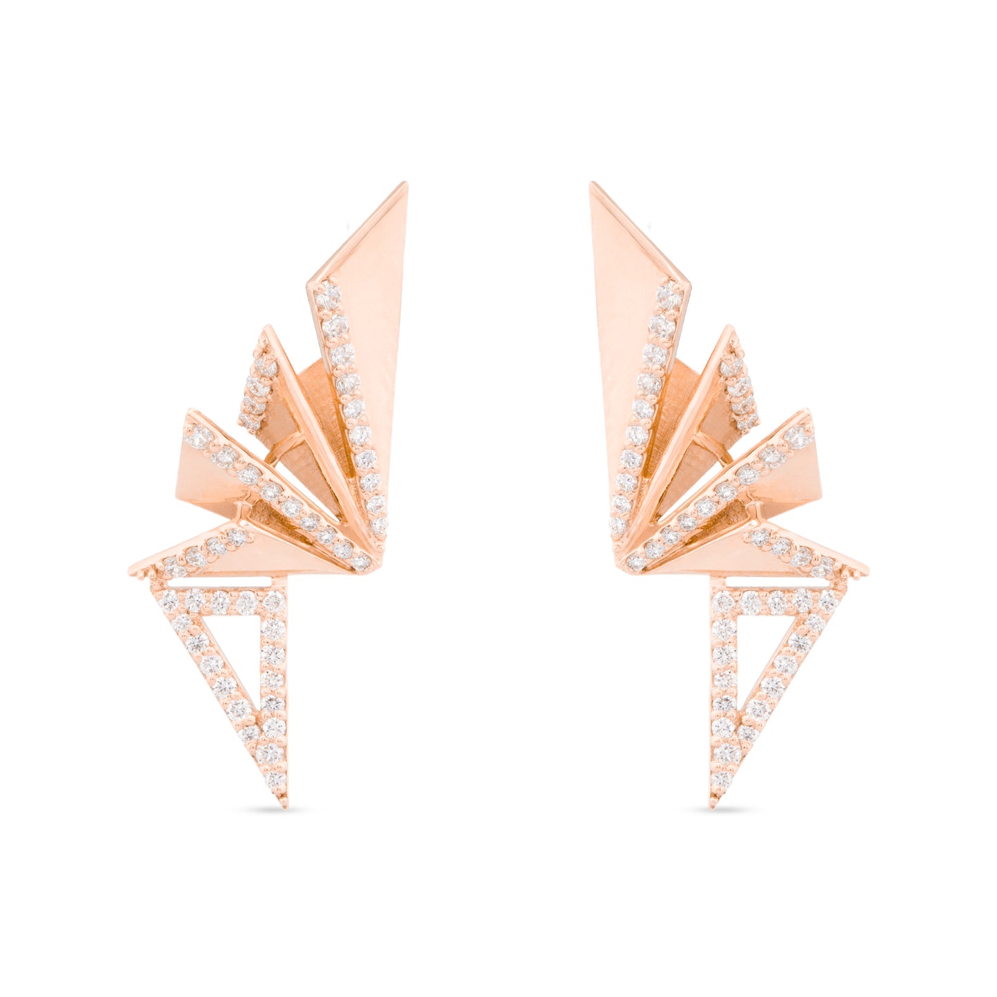 Signature Triangle Diamond Earrings