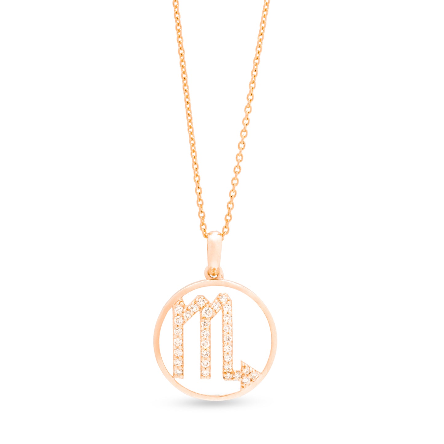 Scorpio Zodiac Diamond Pendant