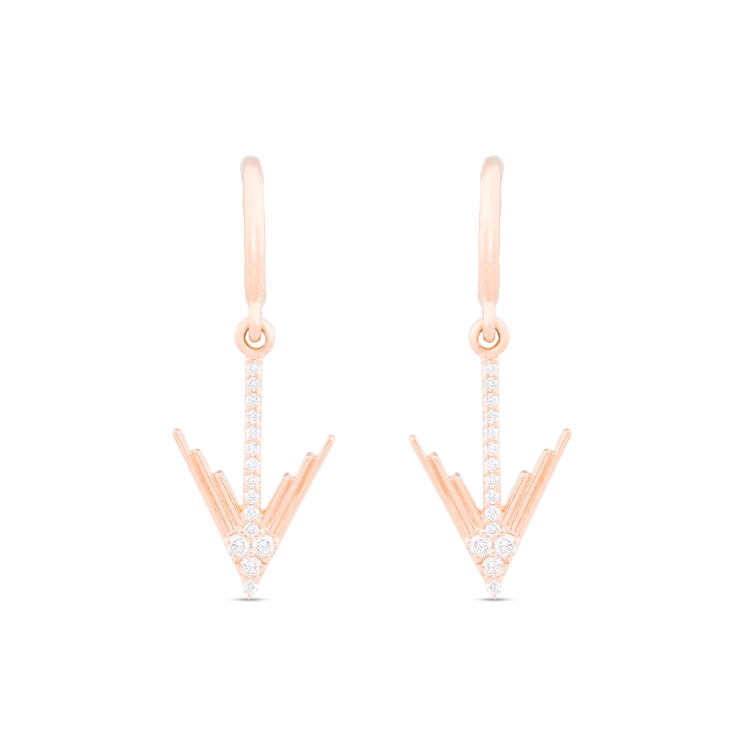 Arrow Diamond Dangle Earrings