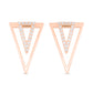 Dual Triangle Diamond Earring