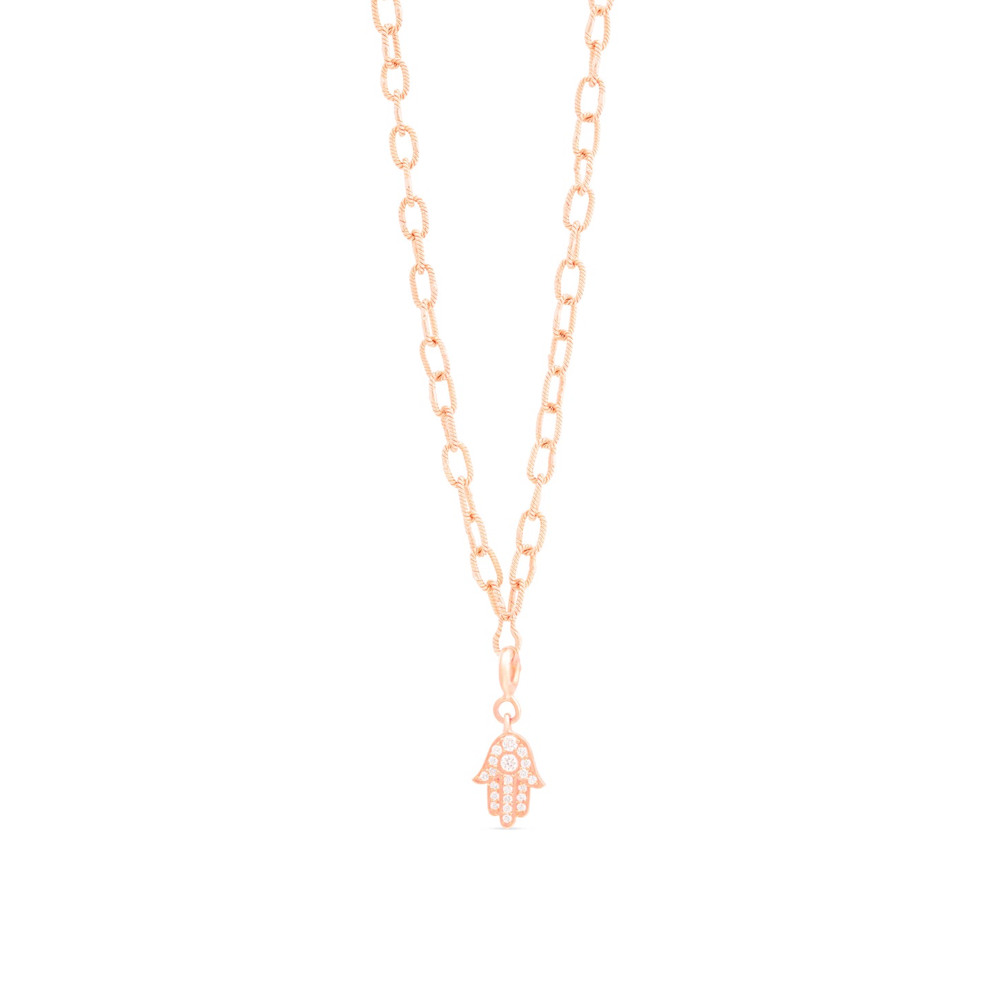 Hamsa Hand Diamond Charm