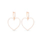 Halo Heart Diamond Earrings