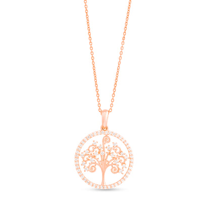 Tree of Life Diamond Growth Pendant