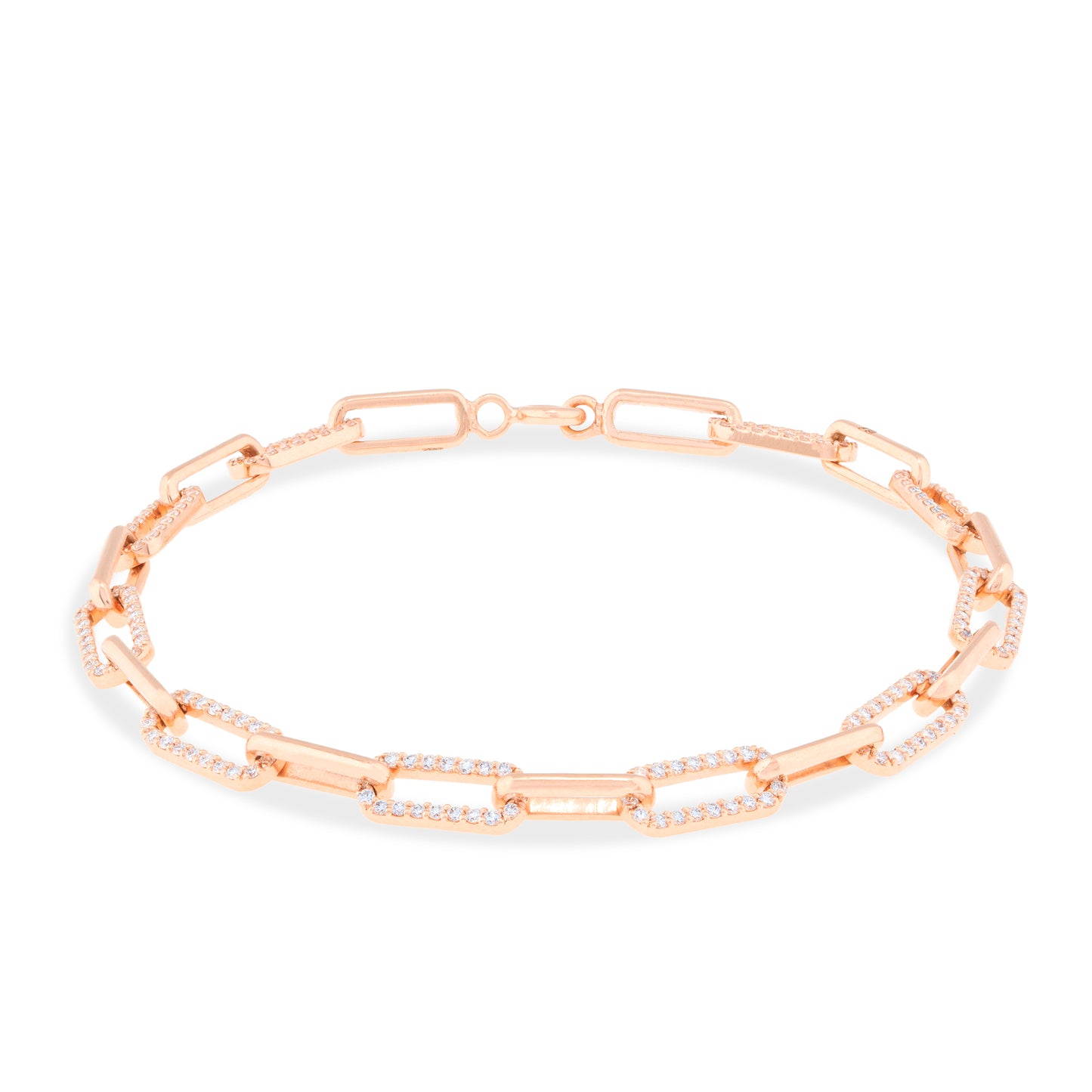 Interlinked Diamond Stackable Bracelet