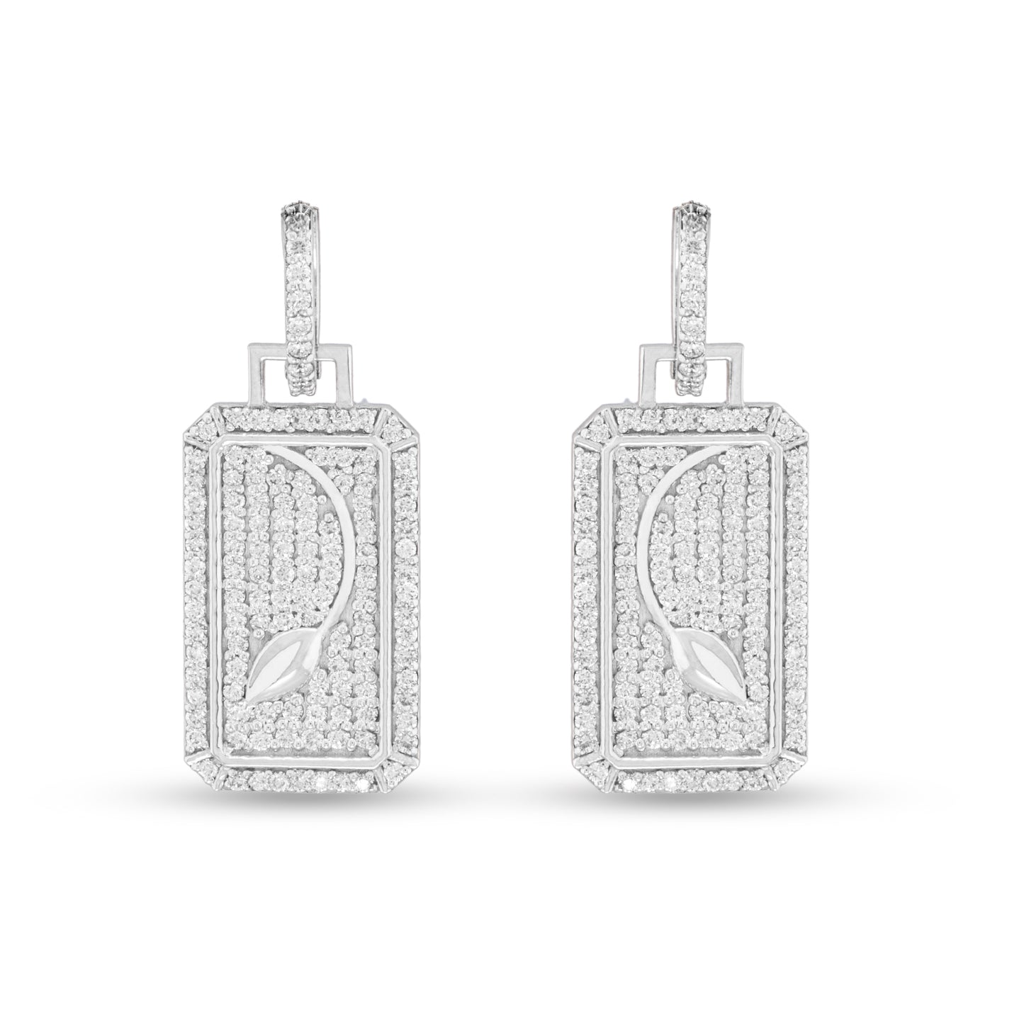 Signature Buds Diamond Gold Earrings