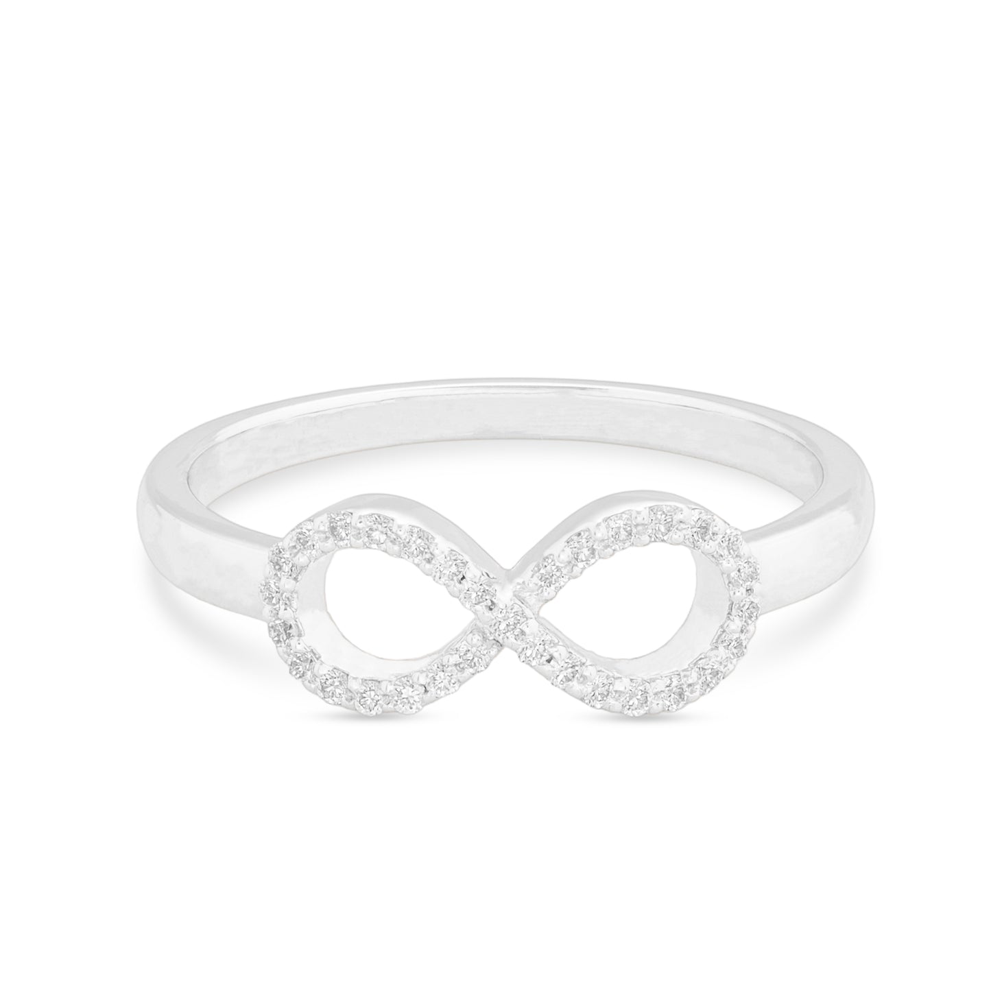 Infinity Diamond Stackable Ring