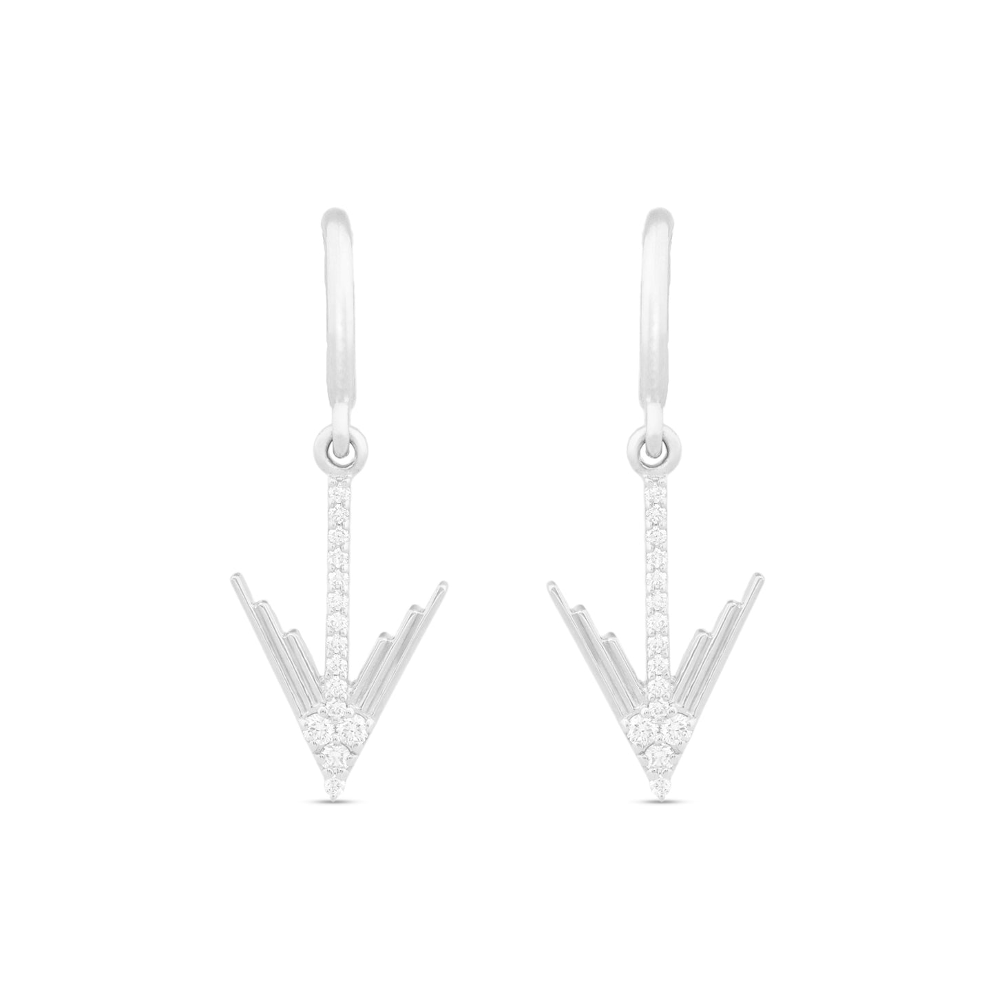 Arrow Diamond Dangle Earrings