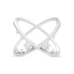 Criss-Cross Diamond Stackable Ring