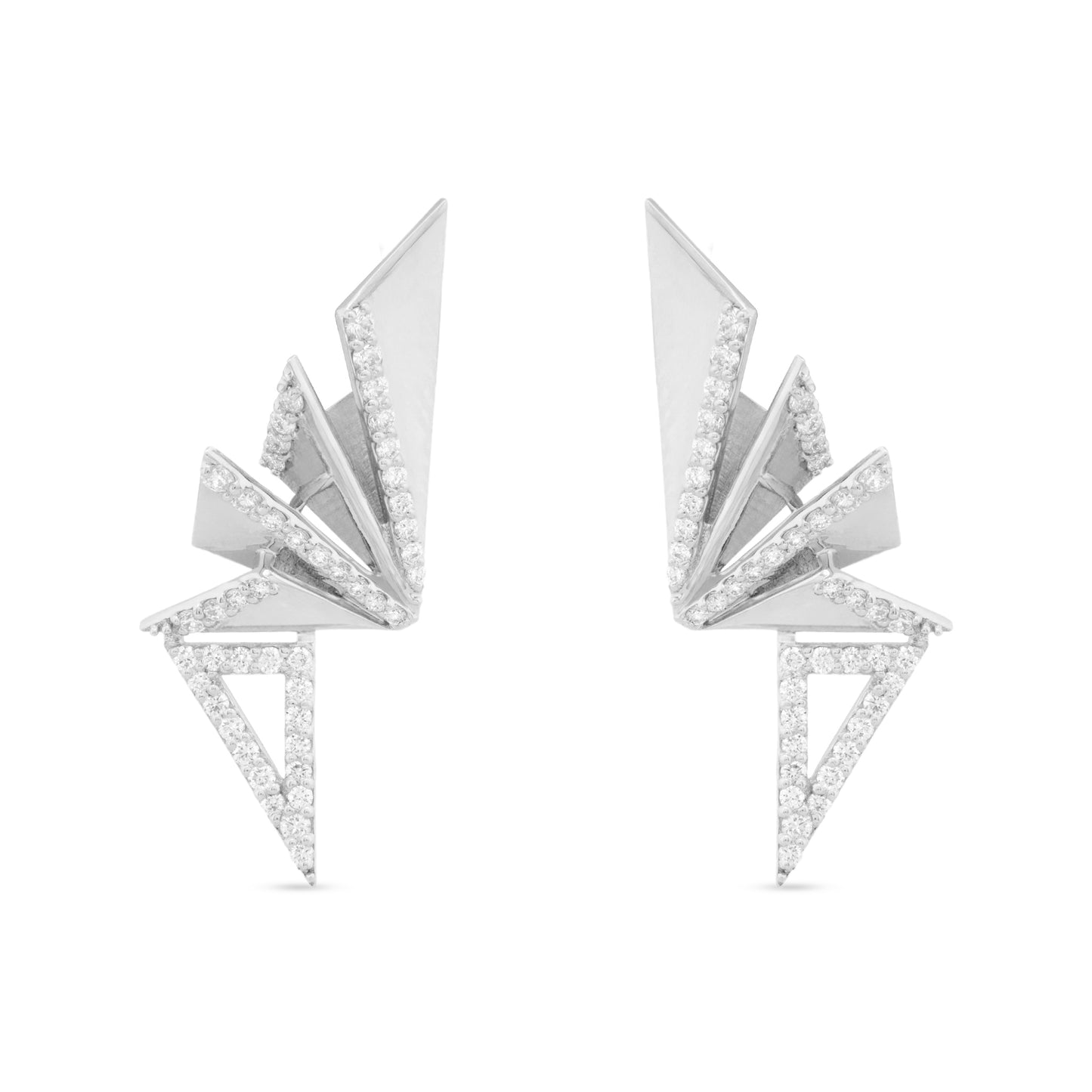 Signature Triangle Diamond Earrings