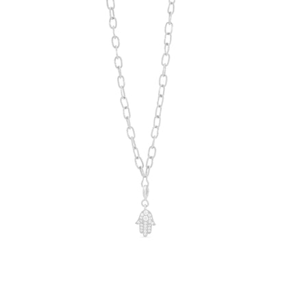 Hamsa Hand Diamond Charm