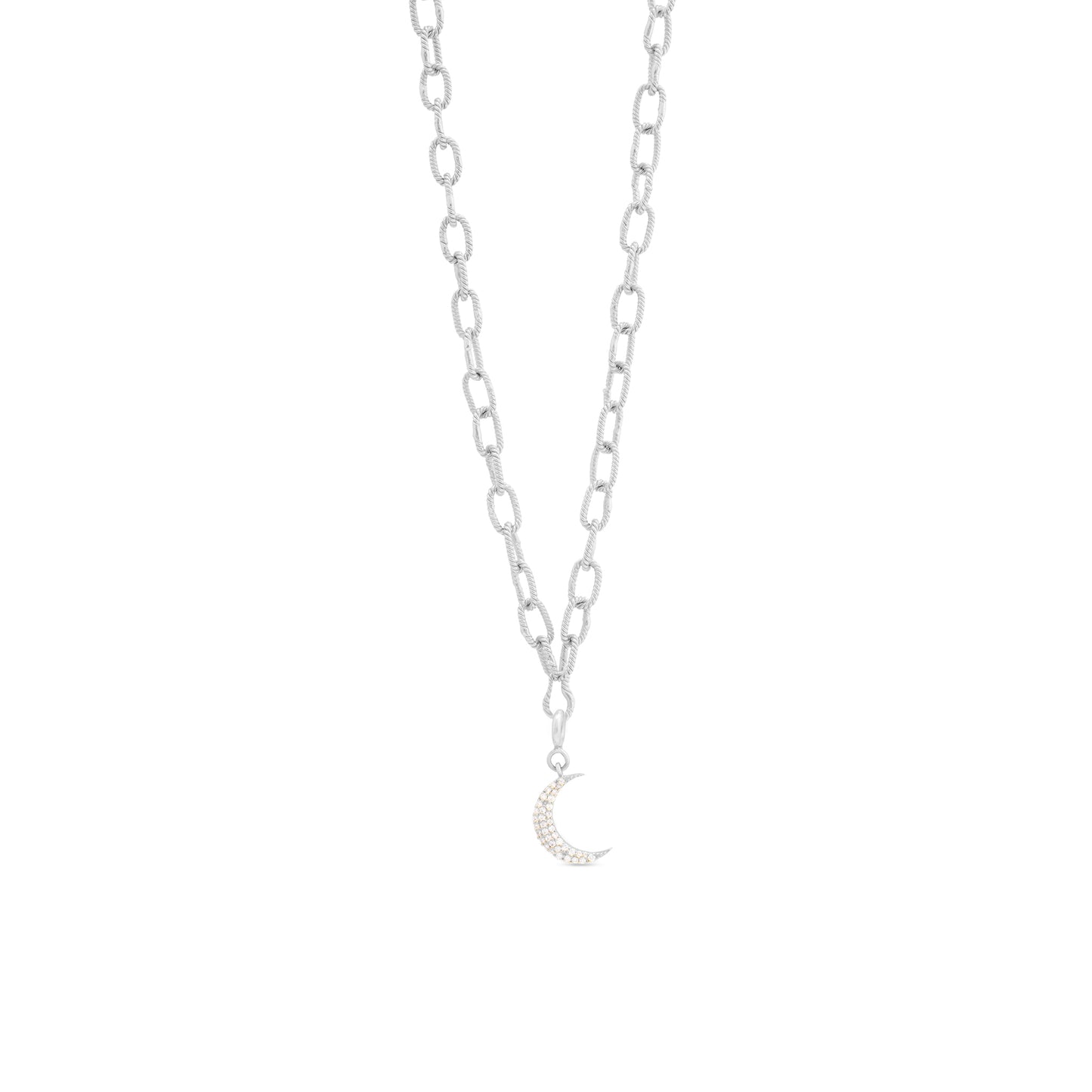 Cresent Moon Diamond Charm