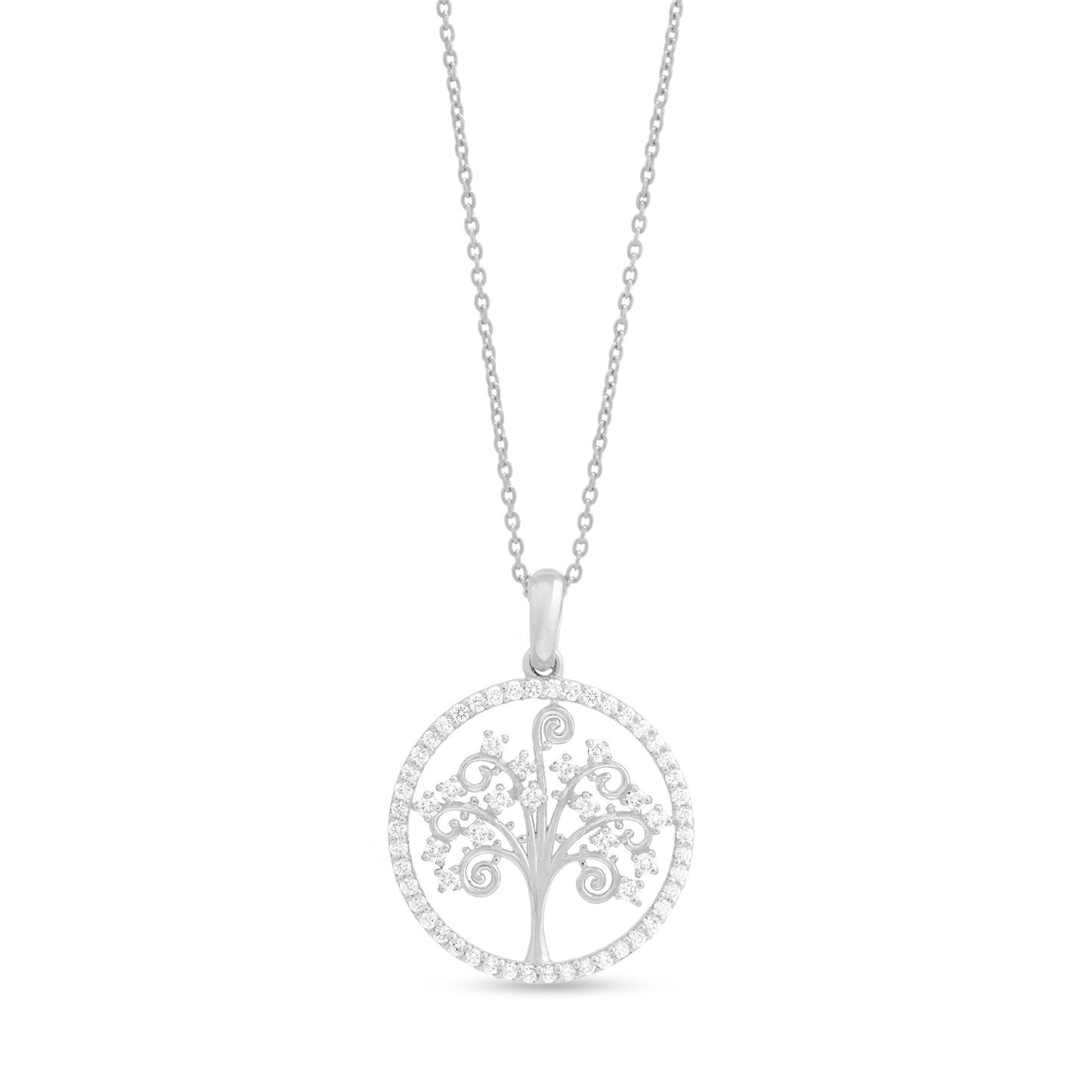 Tree of Life Diamond Growth Pendant