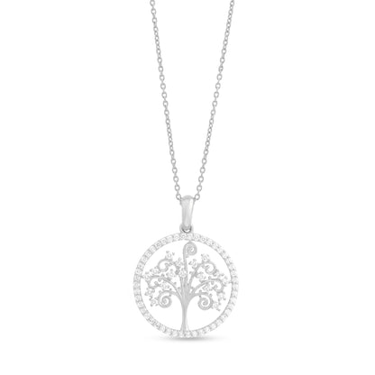 Tree of Life Diamond Growth Pendant