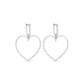 Halo Heart Diamond Earrings