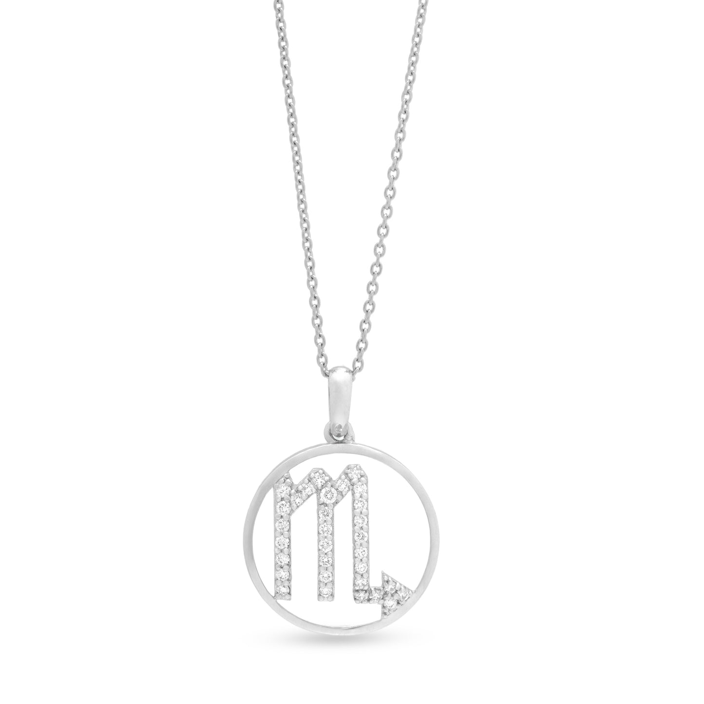 Scorpio Zodiac Diamond Pendant