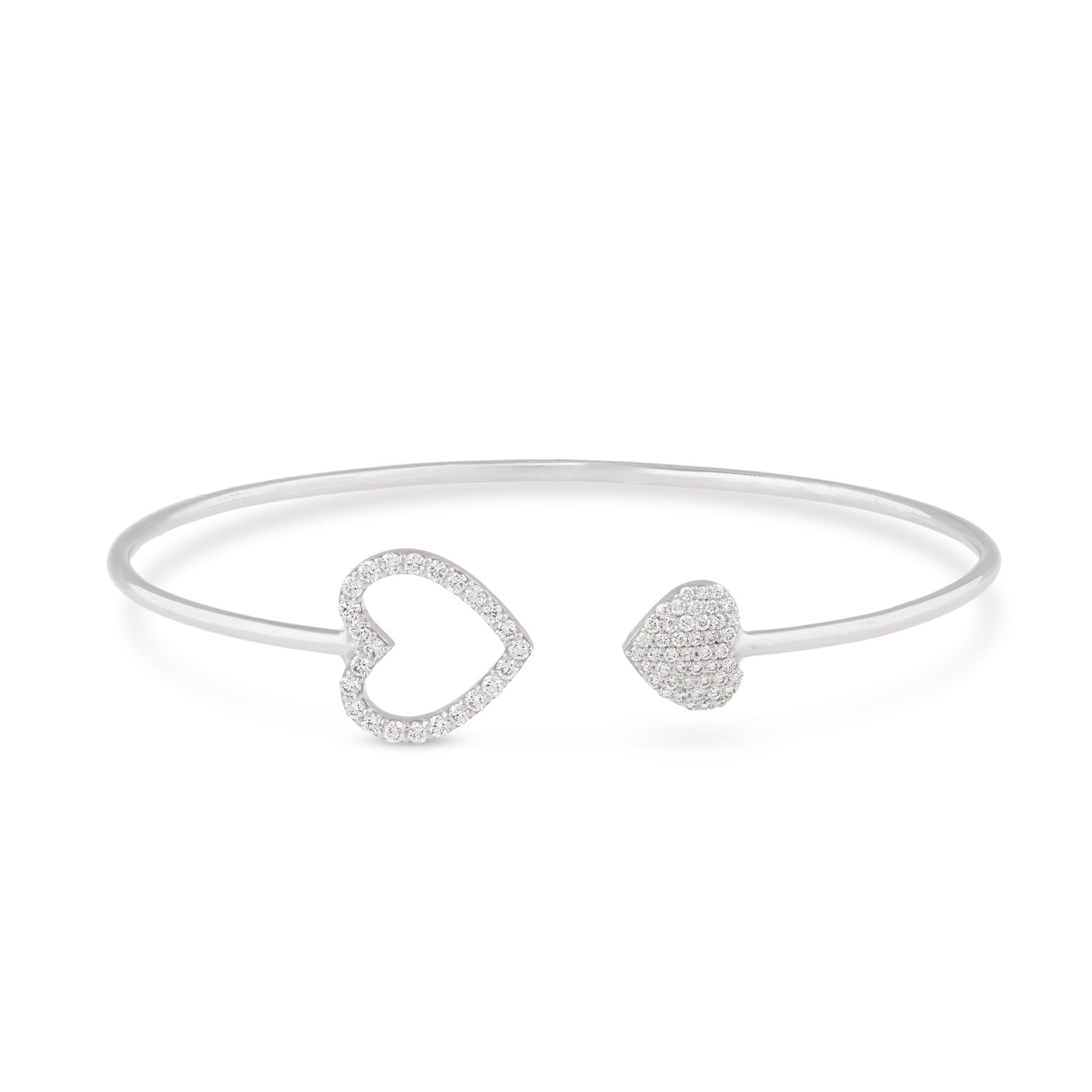 Halo Heart Diamond Bracelet