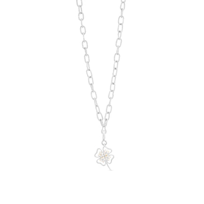 Four Leaf Lucky Clover Diamond Charm