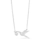 Humming Bird with heart Necklace