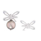 Detachable Tahitian Pearl Diamond Bow Earrings