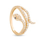 Ouroboros Serpenti Diamond and Sapphire Ring